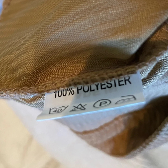 Highrise Straight Leg Western  Style Beige Corduroy Pants - Picture 10 of 11